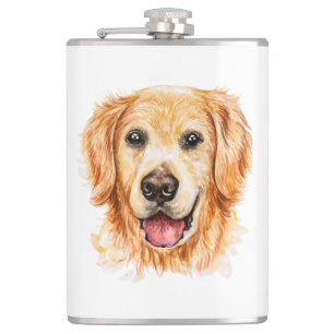 Cantil Lindo Presente de Retriever Dourado Aquarela Cacho