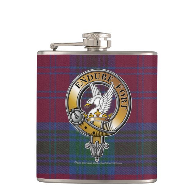 Cantil Lindsay Tartan & Crachá (Frente)