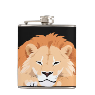 Cantil Lion Adorable Cute Animal Dormindo Calma