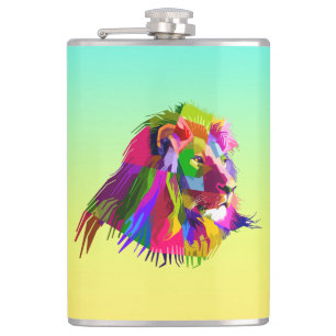 Cantil Lion Colorful Pop Prismatic Art Design-62501