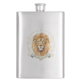Cantil Lion of Judah Classic 8oz Stainless Steel Flask