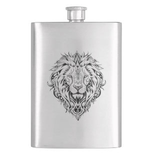 Cantil Lion Wild Animal Nature Illustration Art Tattoo