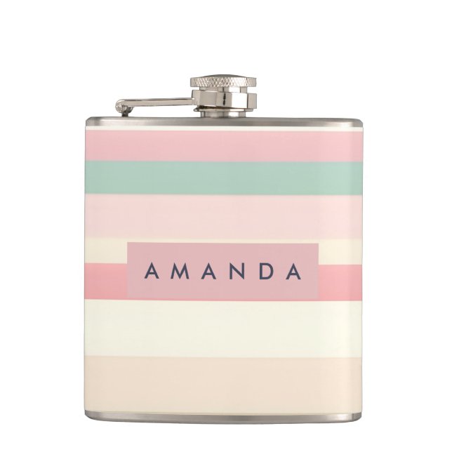 Cantil Listra de Macaron Pastel Elegante Personalizada (Frente)