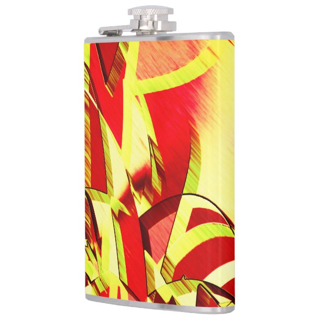 Cantil Listras amarelas na imagem vermelha, distorcida (Esquerda)