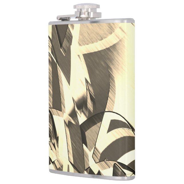 Cantil Listras de bege em alguma imagem marrom e difusa (Esquerda)