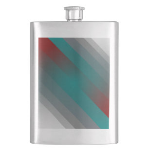 Cantil listras de cinza de Borgundy teal