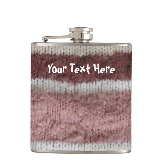 Cantil listras de malha marrom estilo vintage design (Frente)