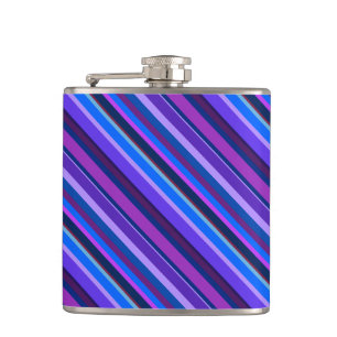 Cantil Listras diagonais em azul e roxo