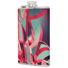 Cantil Listras vermelhas sobre a cinza ou imagem azul, pe