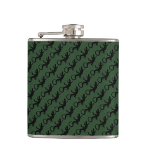 Cantil Lizard Flask Custom Reptile Lizard Art Drask