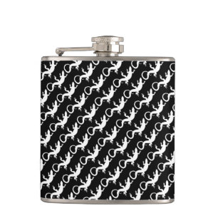 Cantil Lizard Flask Custom Reptile Lizard Art Drask