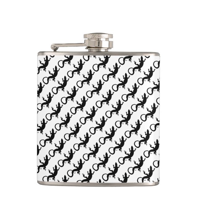 Cantil Lizard Flask Gifts Reptile Lizard Art Drink Flask (Frente)