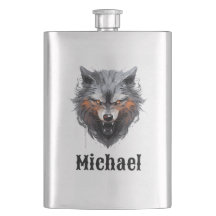 Lobo Rosnando Personalizado