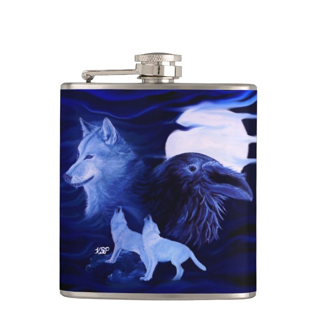 Cantil Lobos e Raven com lua de cheio (Frente)