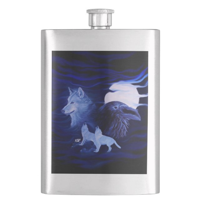 Cantil Lobos e Raven com lua de cheio (Frente)