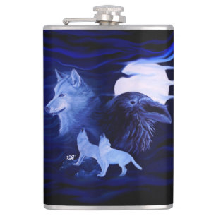 Cantil Lobos e Raven com lua de cheio