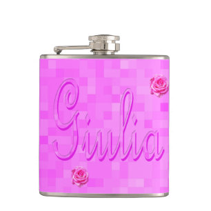Cantil Logotipo Do Nome Giulia Em Rosa,