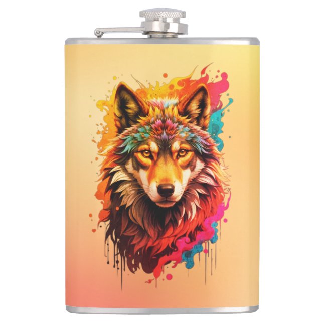 Cantil Logotipo Wolf Animal Design-87694 (Frente)