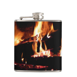 Cantil Logs in the Fireplace Warm Fire Photography