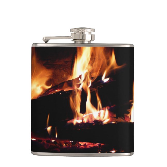 Cantil Logs in the Fireplace Warm Fire Photography (Frente)