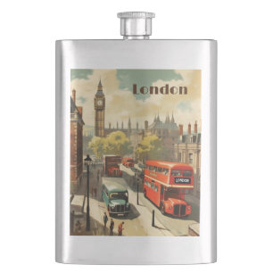 Cantil Londres Vintage Big Ben Texto Personalizado