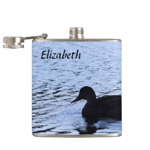 Cantil Lone Duck Willife Lake Water Ripples Fotografia