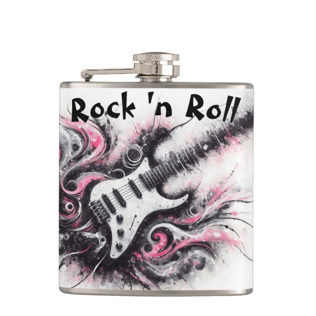 Cantil Love Rock N Roll Música de Violão Elétrica Rosa Pr (Frente)