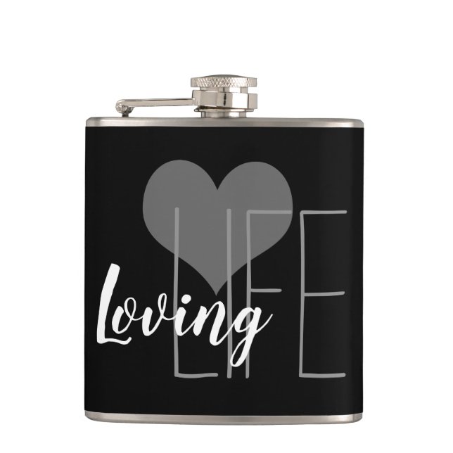 Cantil LOVING LIFE letras com coração | (Frente)