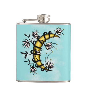 Cantil Lua crescente envolvida no estilo do tatuagem das