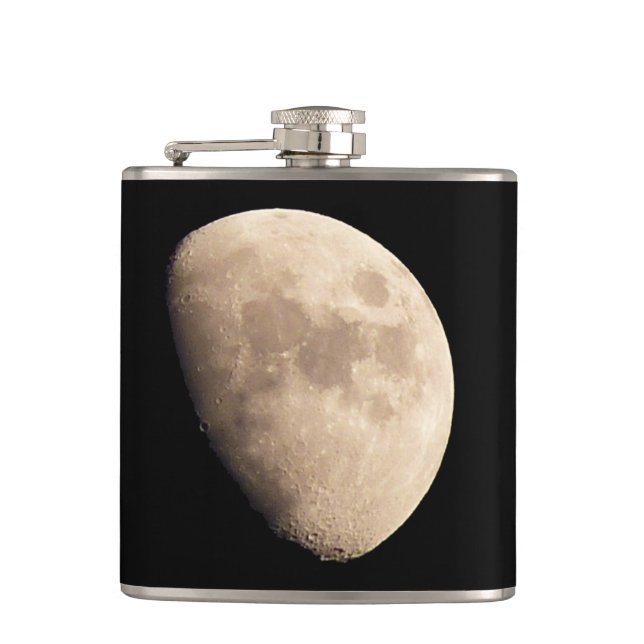 Cantil Lua Flask Personalizado Moon Flask Moon Gifts (Frente)
