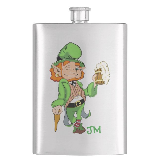 Cantil Lucky Leprechaun - Flask Personalizado (Frente)