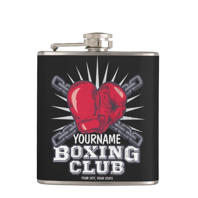 Cantil Luvas de Boxe Personalizadas Lutador Campeão Boxea (Frente)