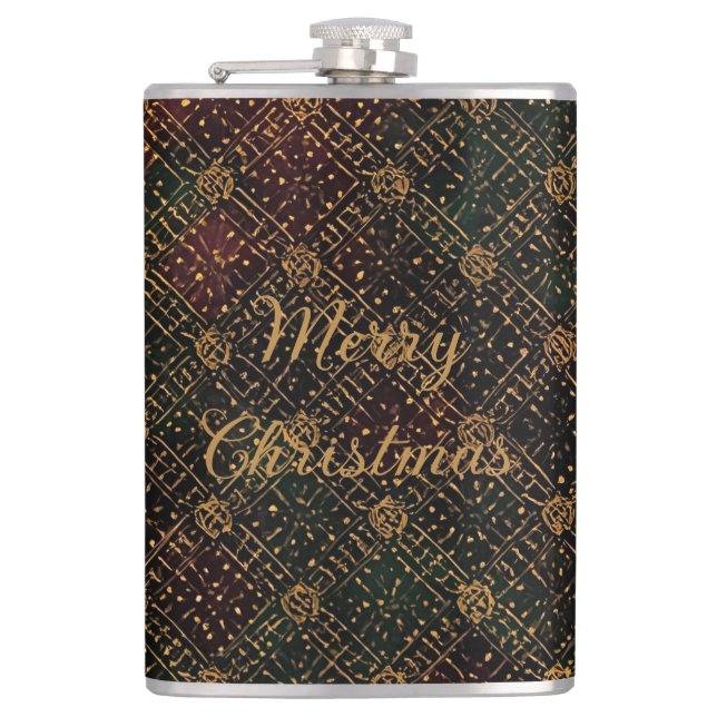 Cantil Luxury, Christmas Pattern, Gold Merry Christmas  (Frente)