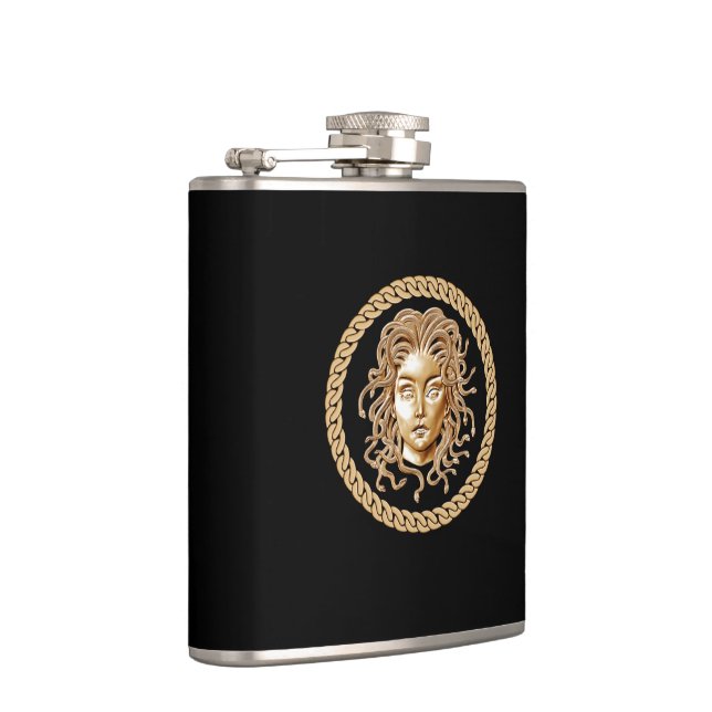 Cantil Luxury Medusa Dourada Flask (Direita)