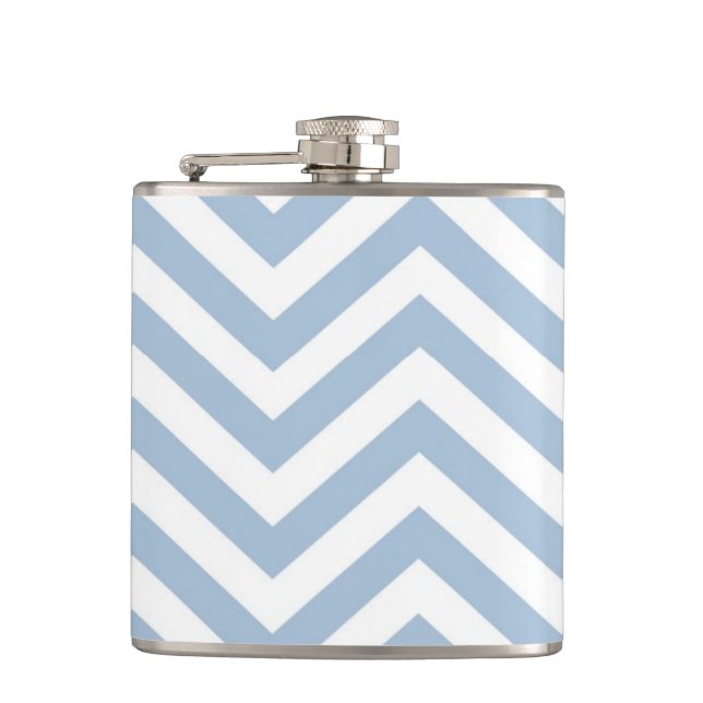 Cantil Luz - Grunge azul Chevron Textured (Frente)