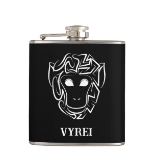 Cantil Macaco preto e branco tribal