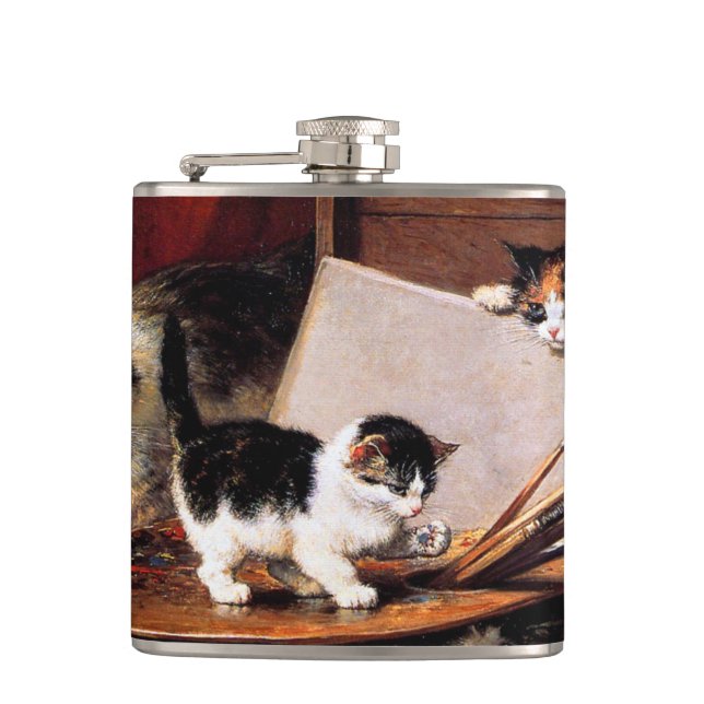 Cantil Mãe Gato e Gatinhos na Mesa (Frente)