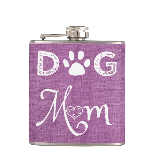 Cantil Magenta Burlap Dog (Frente)