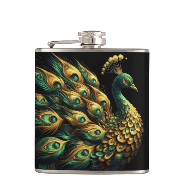 Cantil Maiestoso Green e Dourado Peacock (Frente)