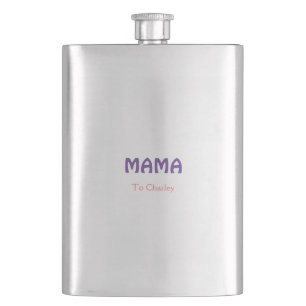 Cantil Mama feliz mães retro roxo adicionar nome texto vi