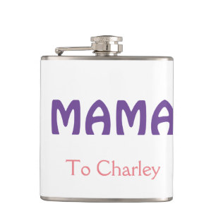Cantil Mama feliz mães retro roxo adicionar nome texto vi