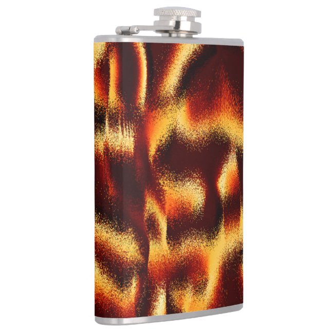 Cantil Manchas amarelas e vermelhas parecem turvas com de (Direita)