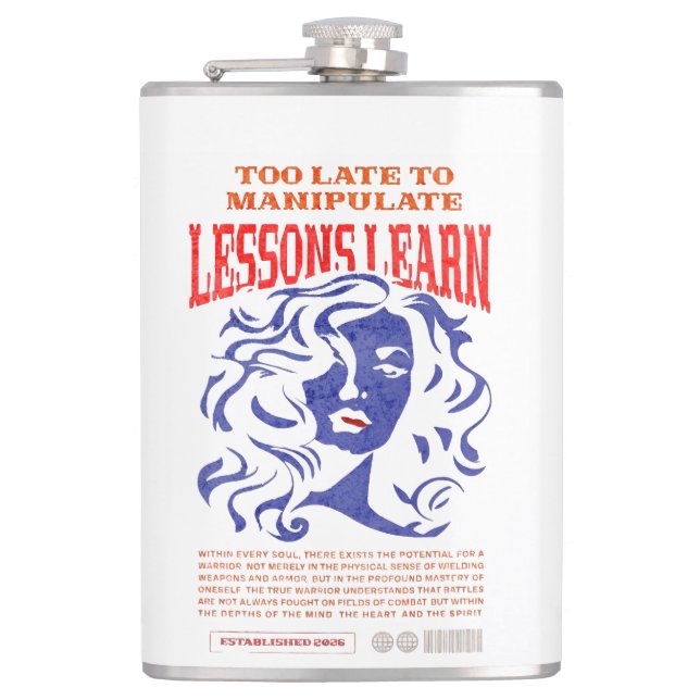 CANTIL MANIPULATE LESSONS LEARN VINYL WRAPPED FLASK  (Frente)