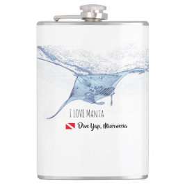 Cantil Manta ray silhoule fosco caneca de café