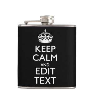 Cantil Mantenha o texto personalizado calmo em preto