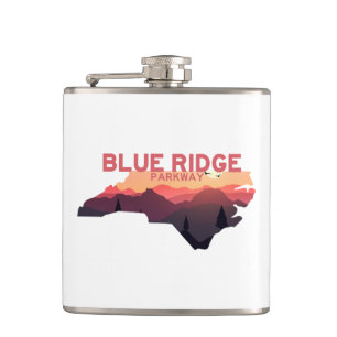 Cantil Mapa de Blue Ridge Parkway North Carolina