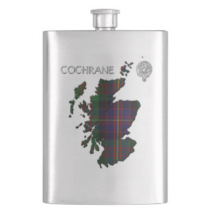 Cantil Mapa de Clan Cochrane Crest & Tartan