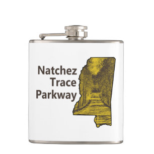 Cantil Mapa de Natchez Trace Parkway Mississippi