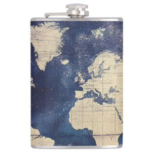 Cantil Mapa do Mundo Celestial de Roxo Vintage (7)