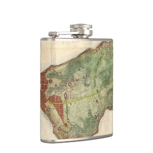 Cantil Mapa do vintage da Nova Iorque (1878)
